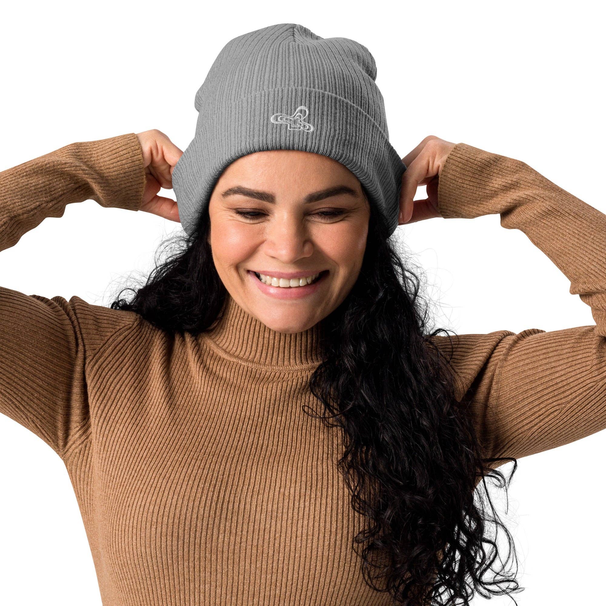 Kickback Club - Wholesale Beanie - Women's - Groovy Flower Ribbed Beanie9