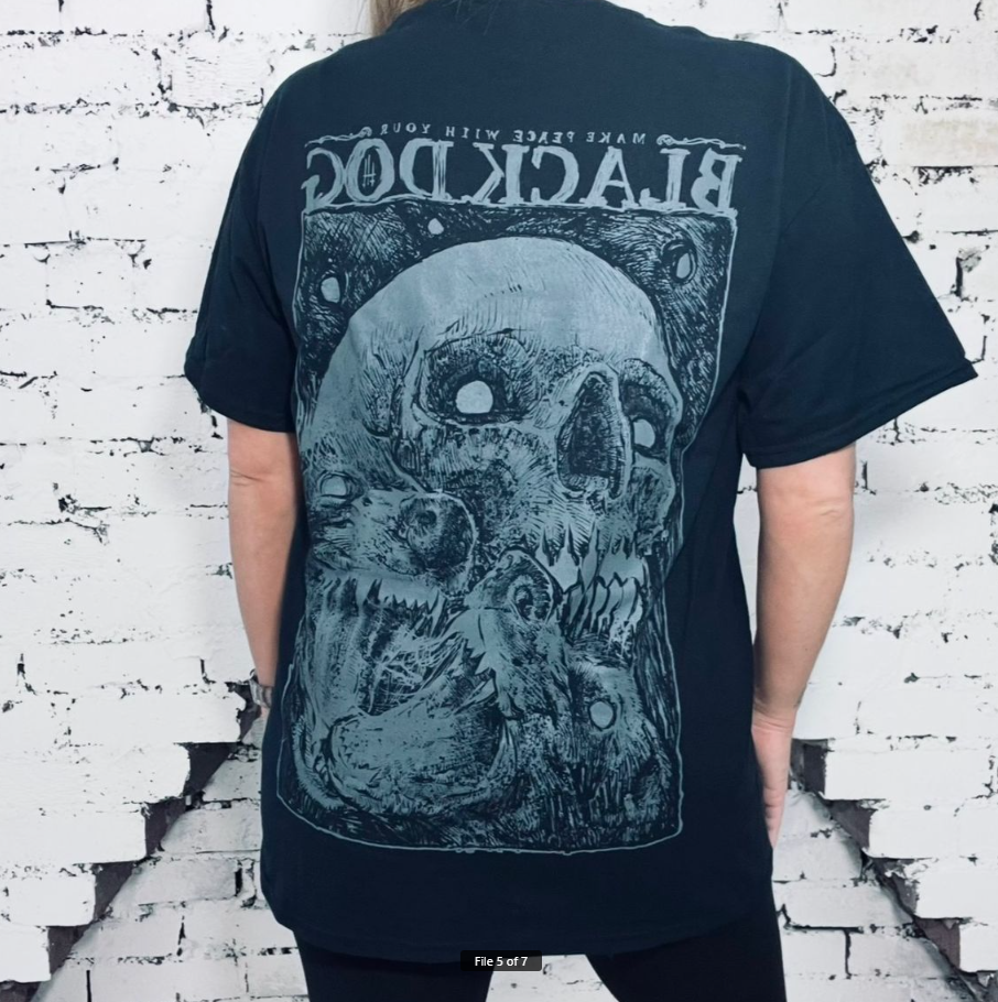 Godmachine – wholesale Screen printed t-shirt – unisex – Black Dog Unisex T-Shirt2