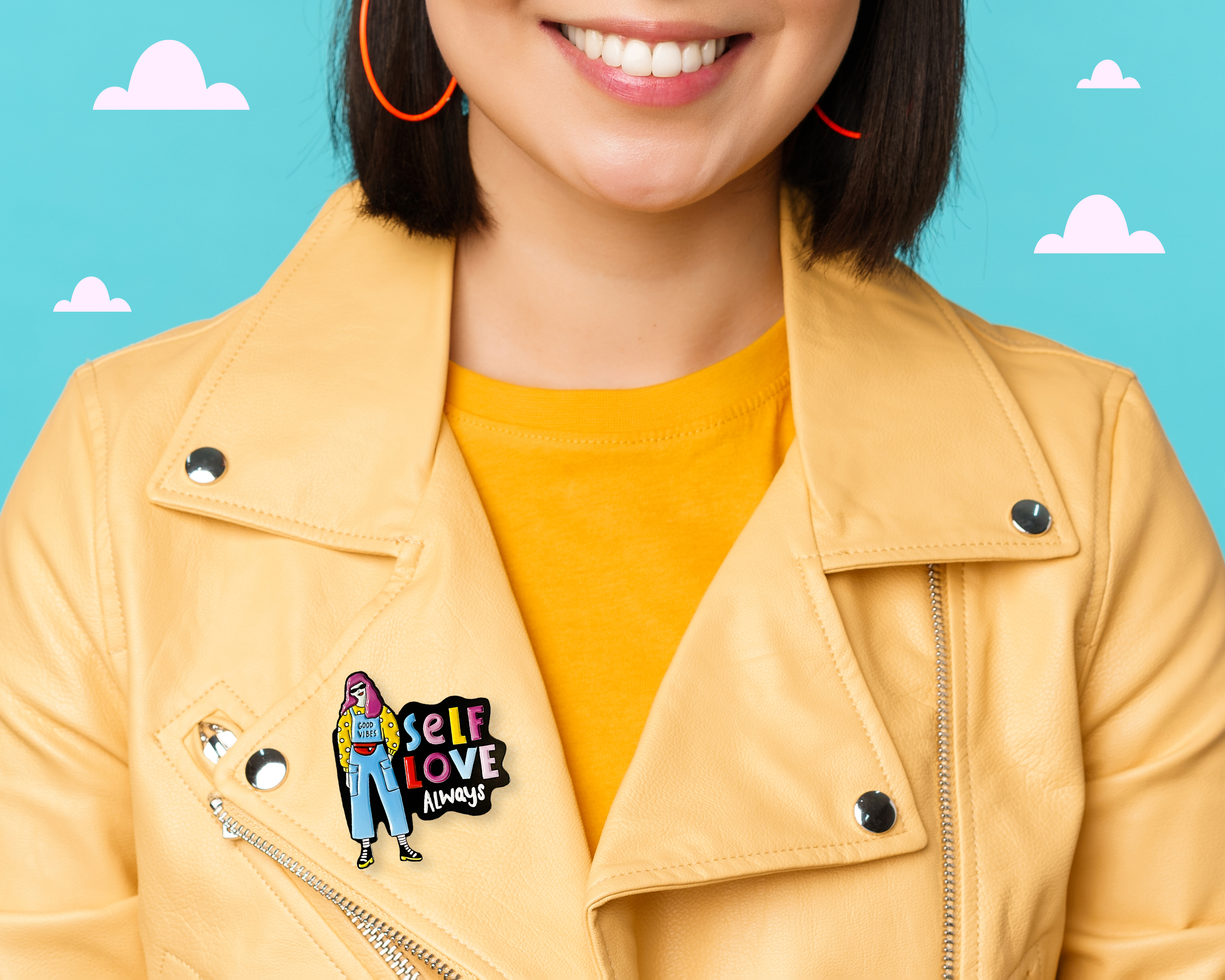 Neha Lee Designs - Wholesale Lapel Pin/Button - Self love always enamel pin2