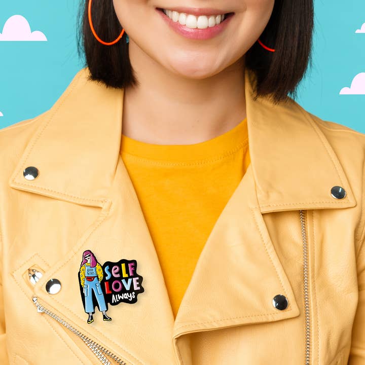 Neha Lee Designs - Wholesale Lapel Pin/Button - Self love always enamel pin2
