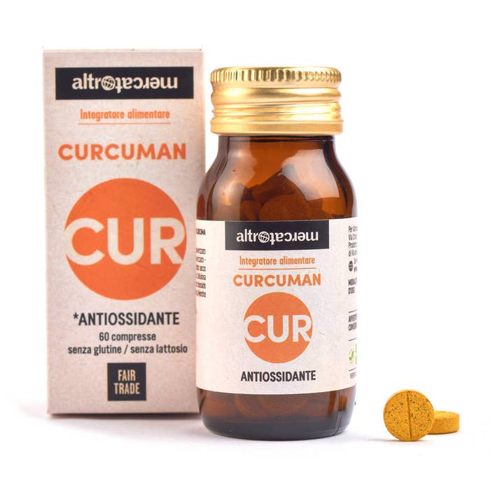 Altromercato - Vente Supplément oral/vitamine - Complément de Curcuma - 60 Comprimés - 42 g0
