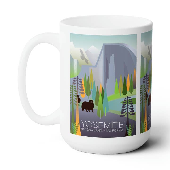 Yosemite National Park Ceramic Mug 11oz for wholesale by Max & Oscar