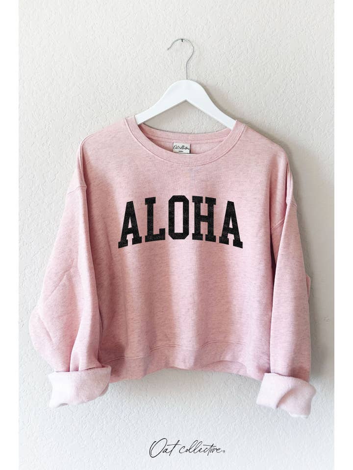 OAT COLLECTIVE - Wholesale Graphic Sweatshirt - Women's - ALOHA Mid Graphic Sweatshirt3