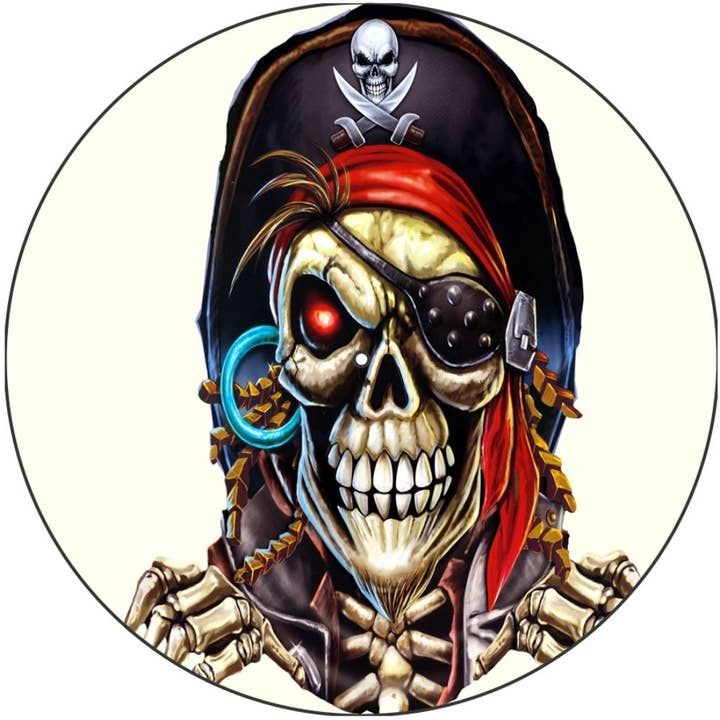 Slipmat 12"/ 7" voor platenspelers - Pirate 1 AW voor wholesale door Phatmatz