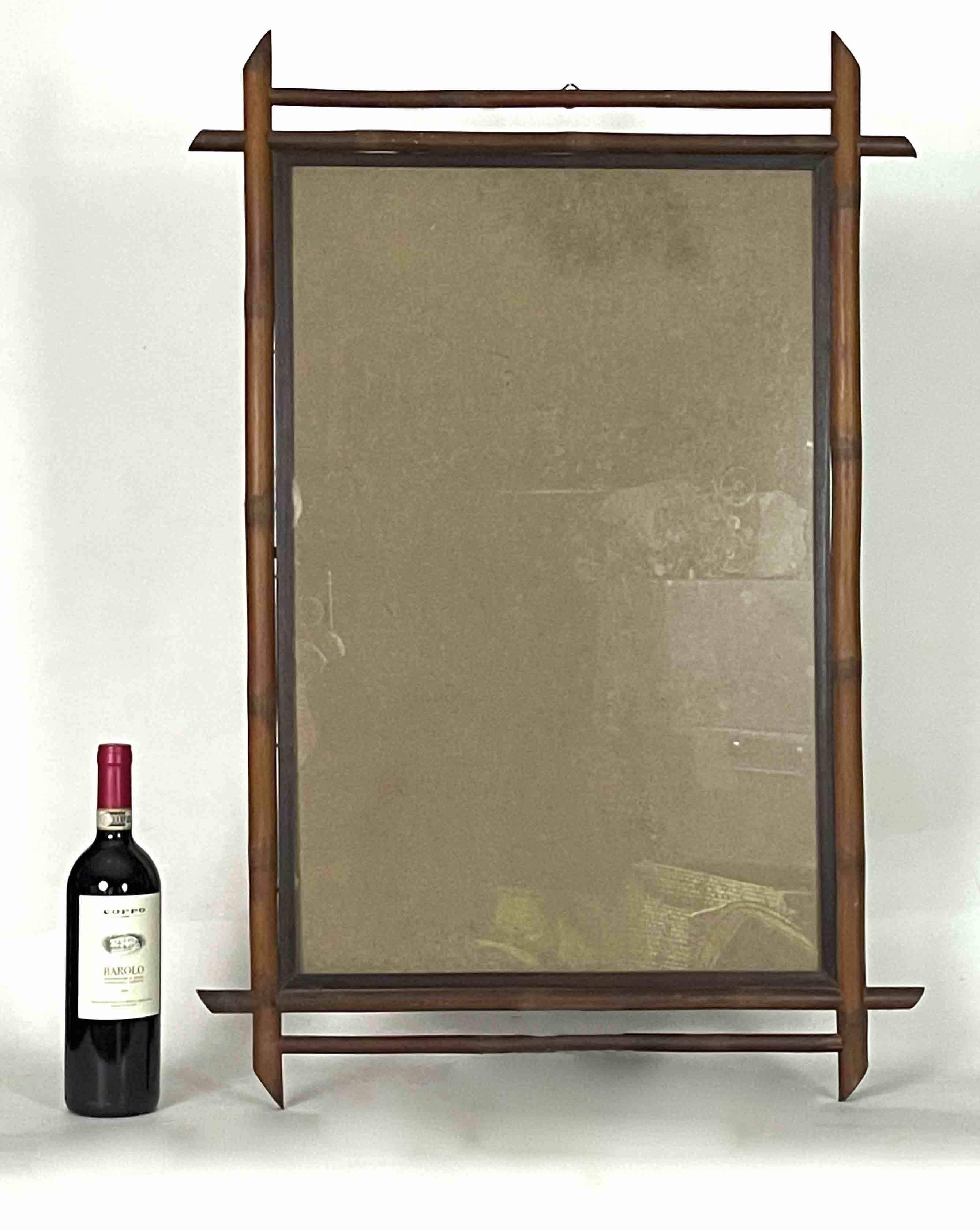 The Niger Bend - Wholesale Picture Frame - XXL Bamboo Vertical Rectangular Picture Frame - Cross-Corner5