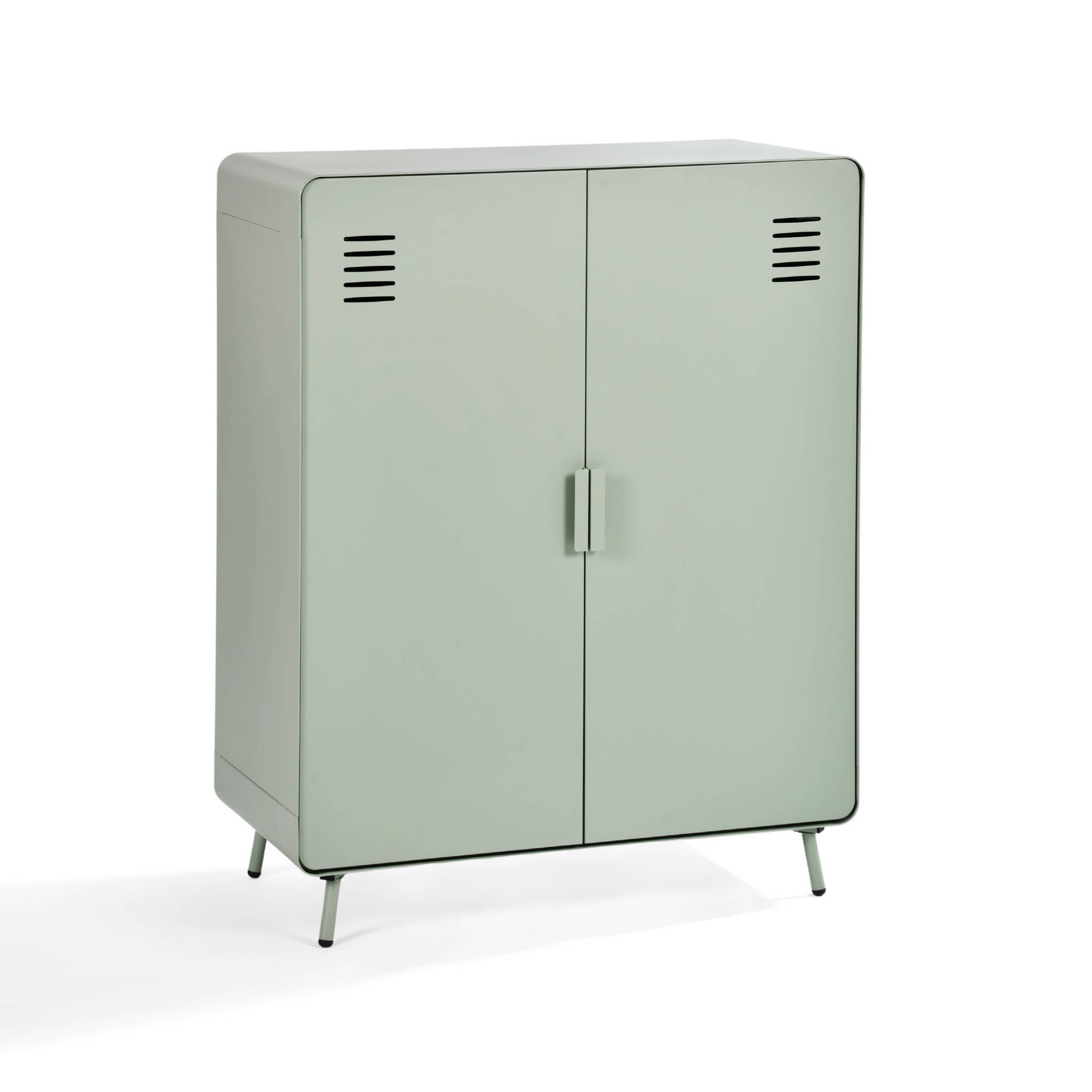 HOMYCASA DESIGN INC - Wholesale Cabinet - Industrial 2-Door Steel Storage Cabinet - 31.5" Wide18