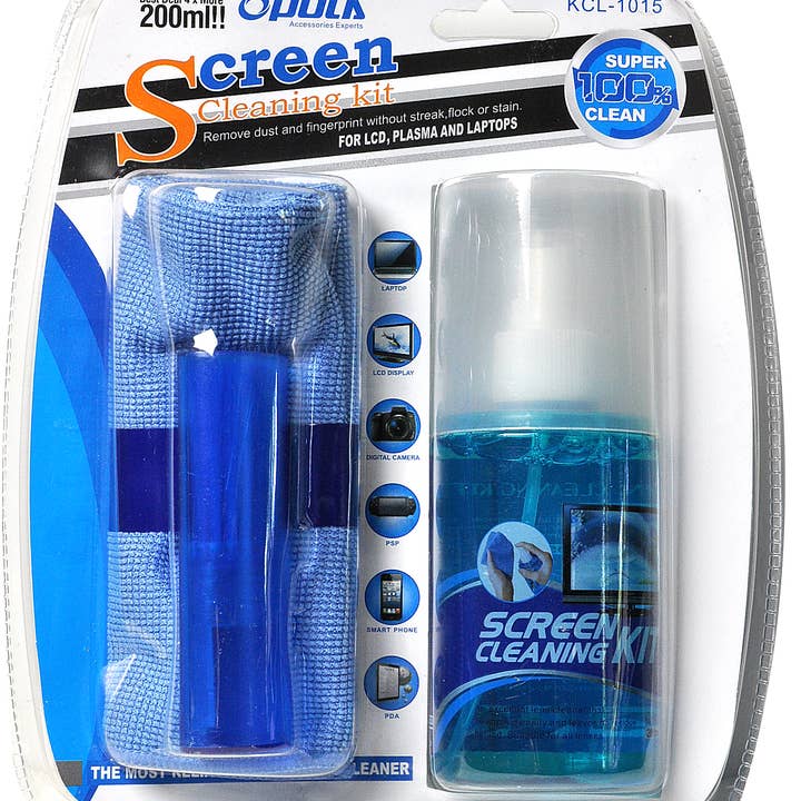 K & S WHOLESALE INC - Wholesale Device Sanitizer/Cleaner - Screen Cleaning 3-in-1 Kit 12 CT0