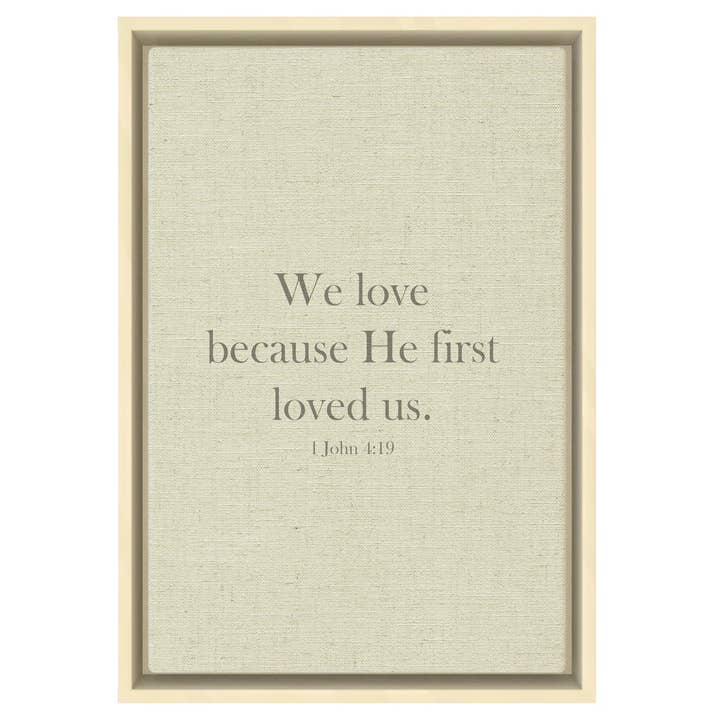 Versículo bíblico - Nós amamos porque Ele nos amou primeiro por atacado de SPLASHWORKS