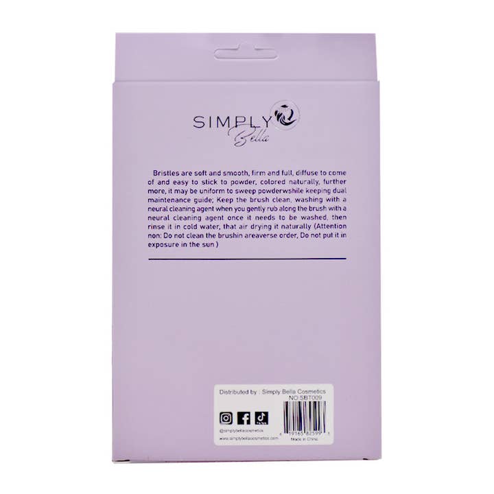 PINEAPPLE Beauty - Wholesale Makeup Brush Set - Simply Bella SBT009 Purple 9pc Brush Set - 123