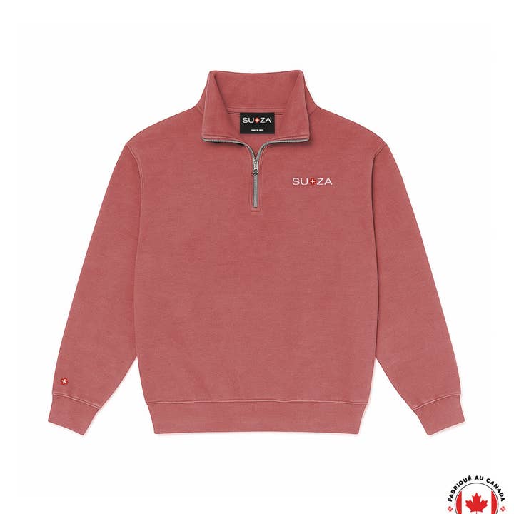 LEGACY + QUARTER ZIP POLO SWEATER | Classic Collection for wholesale by SU+ZA
