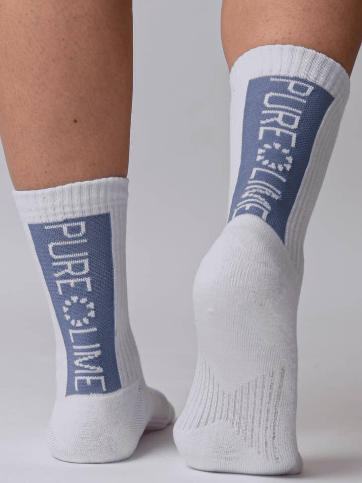Tennis sock - Dew Blue for wholesale by Pure Lime