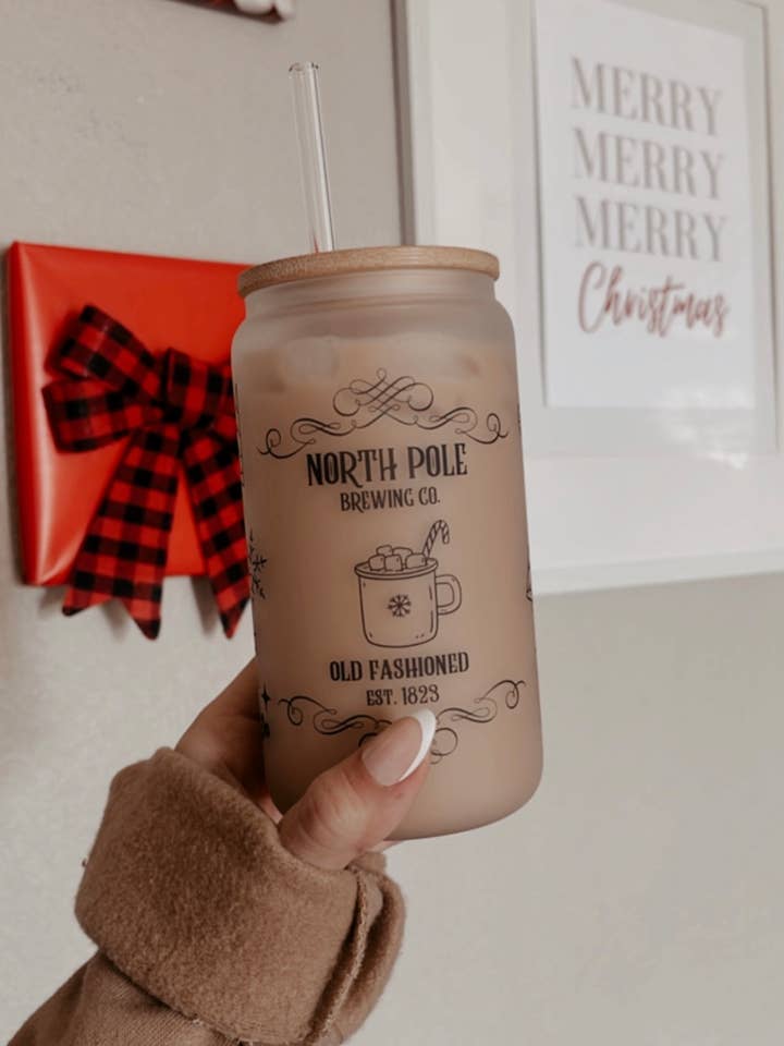 North Pole Beer Can Tumbler for wholesale by A & B Crafts Co.