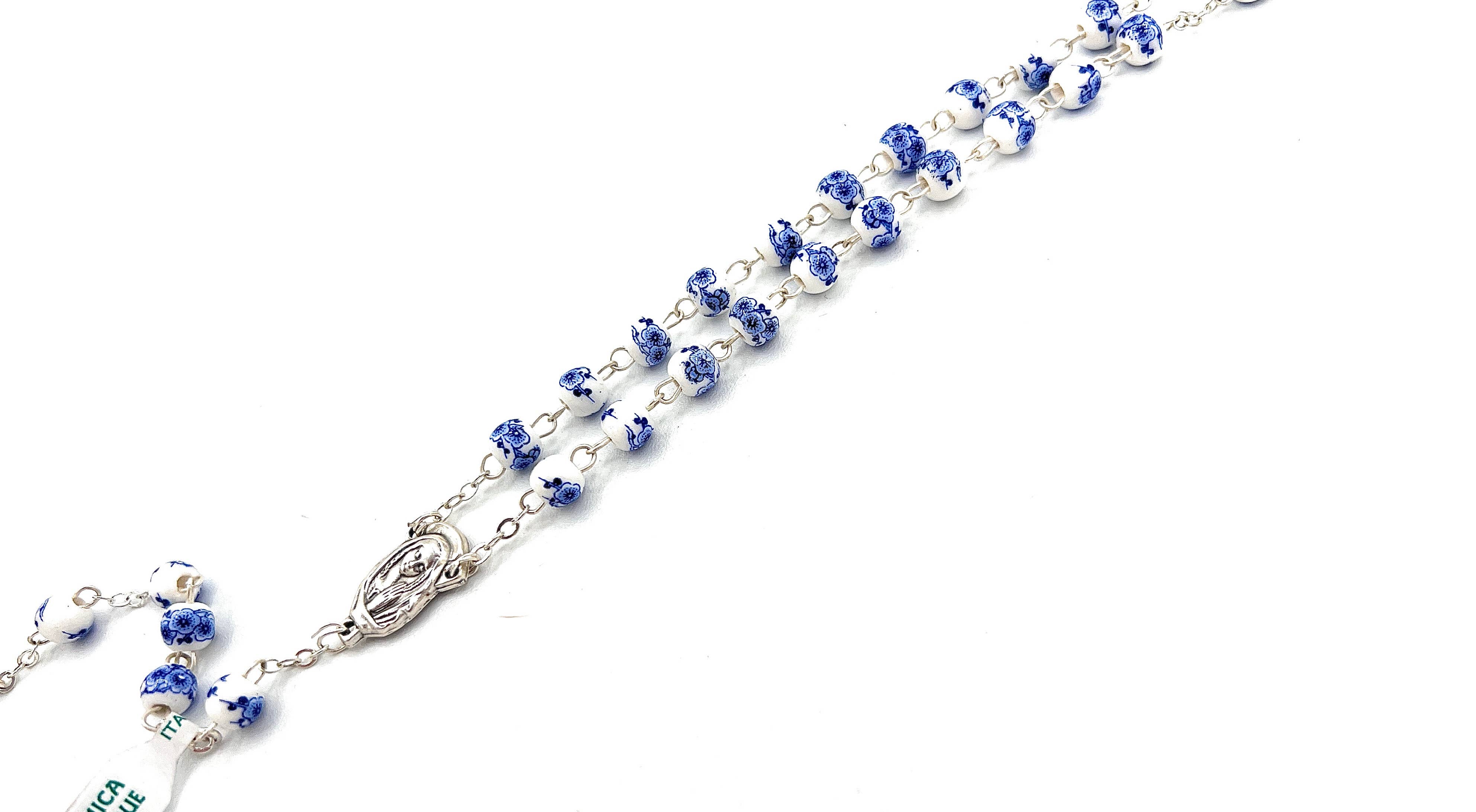 Costa Articoli Religiosi - Wholesale Prayer Beads Necklace - Celestial ceramic rosary mm. 61