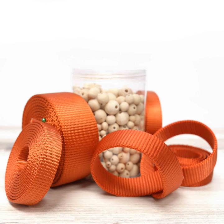 Orange Nylon Webbing - Heavy Duty 4 Widths for wholesale by Such Good Supply