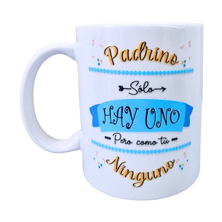 Caneca para Padrinho "Só Há Um" por atacado de Happy Vibes