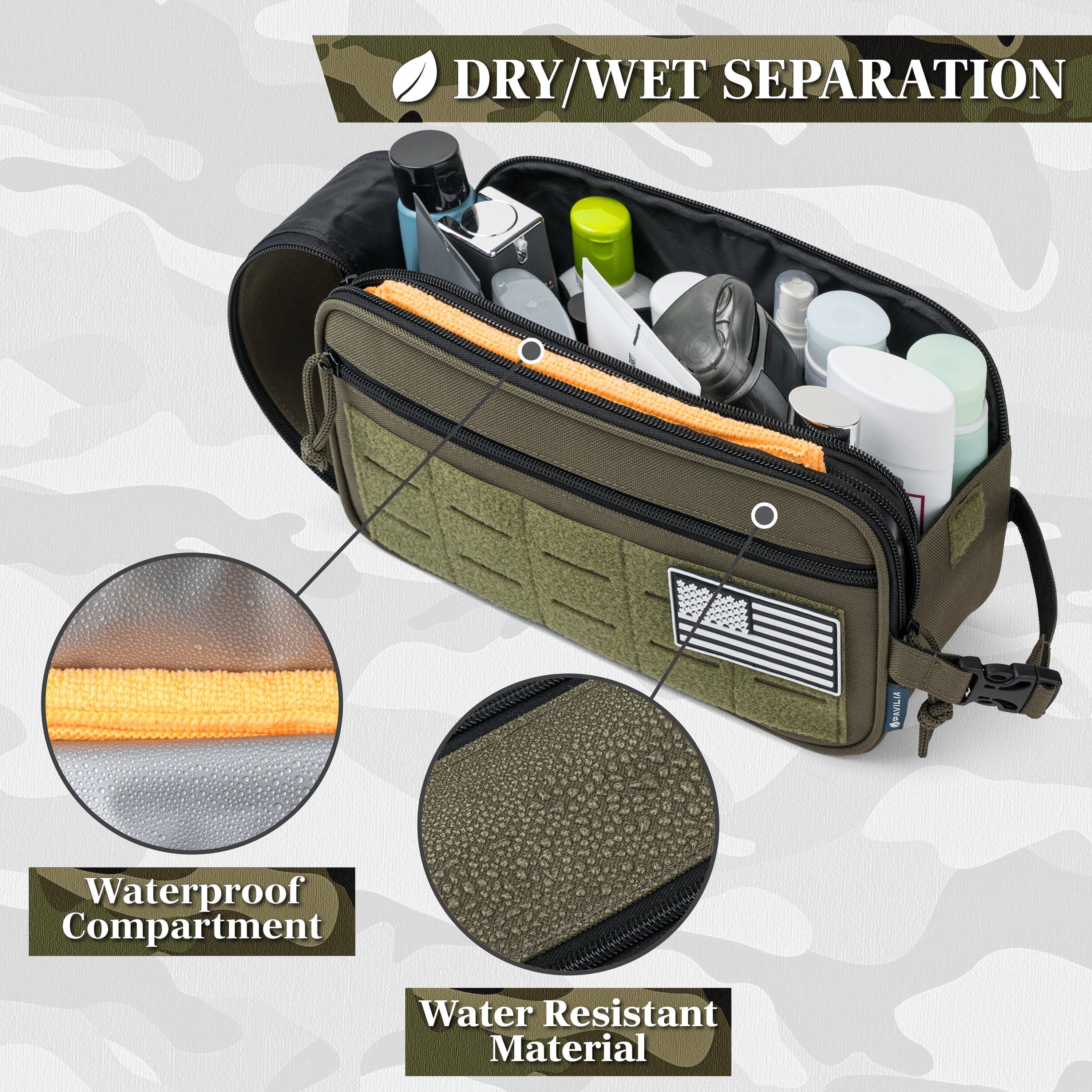 Pavilia - Venta al por mayor Neceser - Hombre - Bolsa de Aseo Táctica Militar24