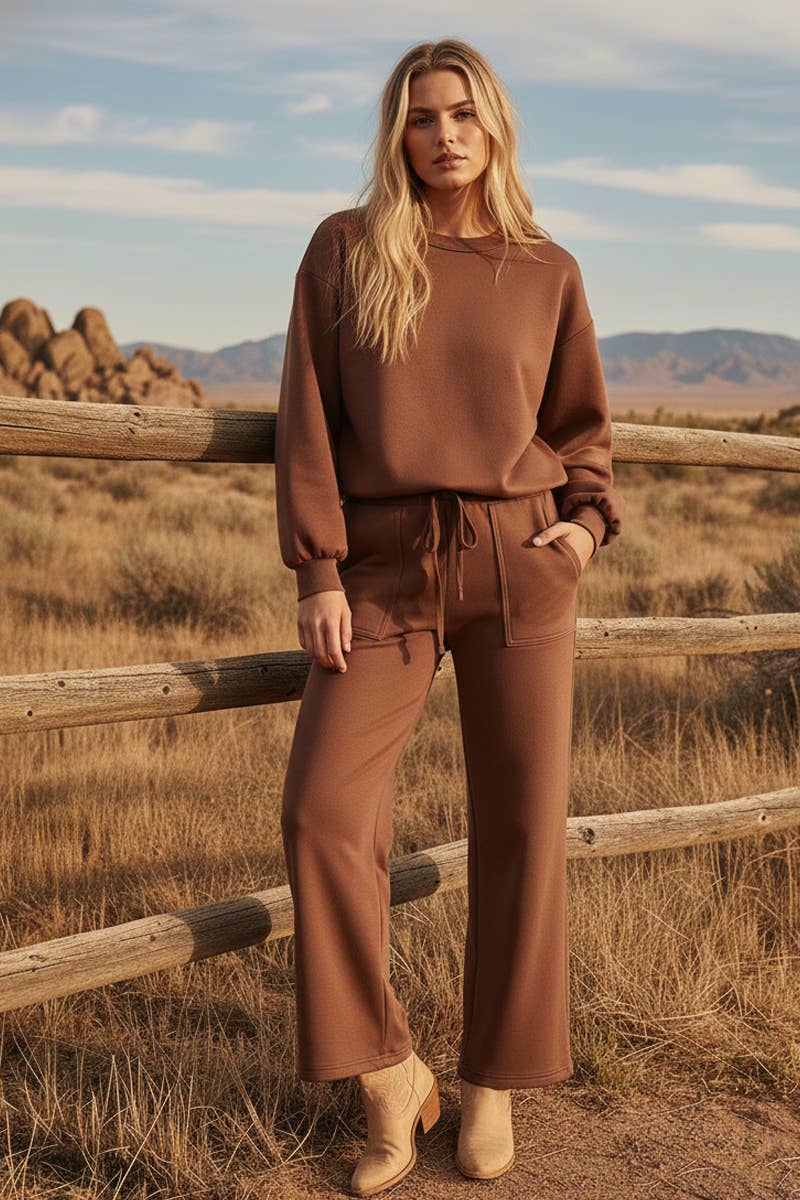 Sewn and Seen - Wholesale Lounge Set - Women's - SCUBA TOP AND PANT SETS12