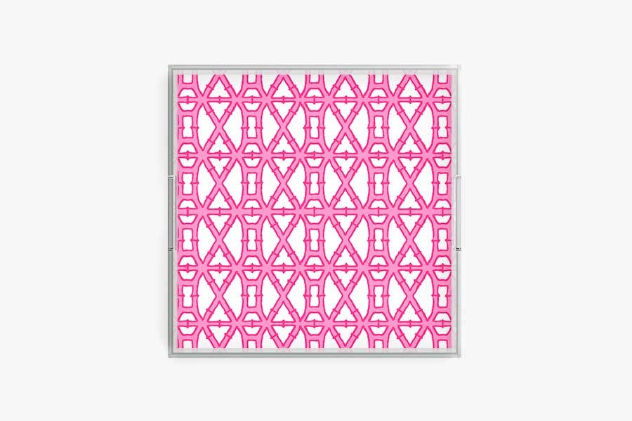 Clairebella Personalized Gifts & Pillows – Großhandel Deko-Tablett – Bambus-Acryl-Tablett | Abendessen-Tablett | Servierplatte