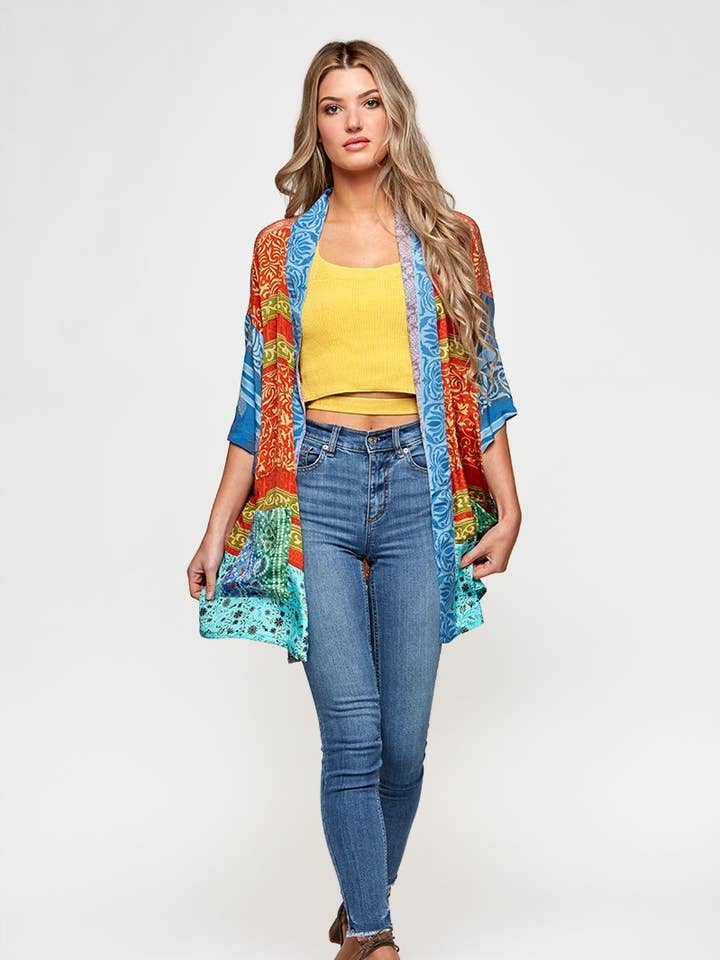 Ny Kind Kimono - Sari for engroshandel hos Guru