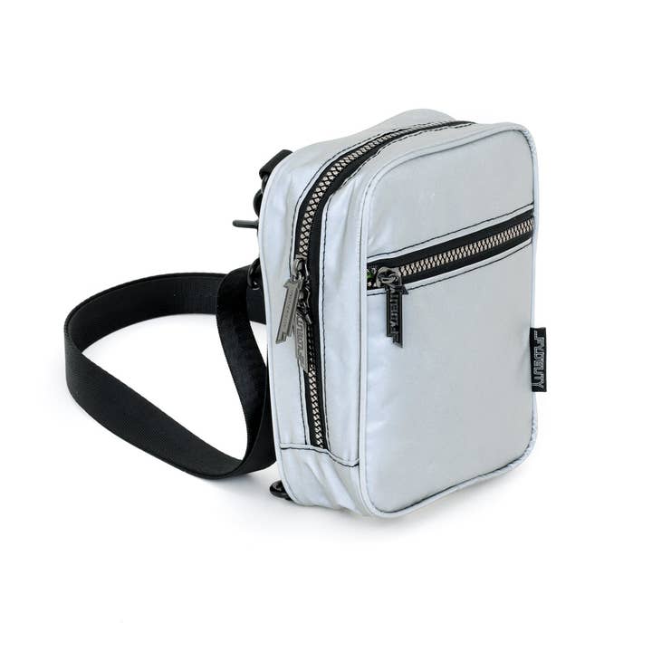 Fydelity - Wholesale Crossbody Bag - Women's - 88842: Sidekick | Crossbody Sling Bag | REFLECTIVE Silver1
