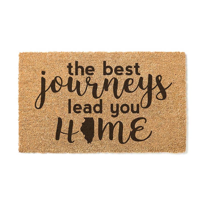 18x30 Coir Doormat Best Journeys Lead Illinois for wholesale by Kindred Hearts
