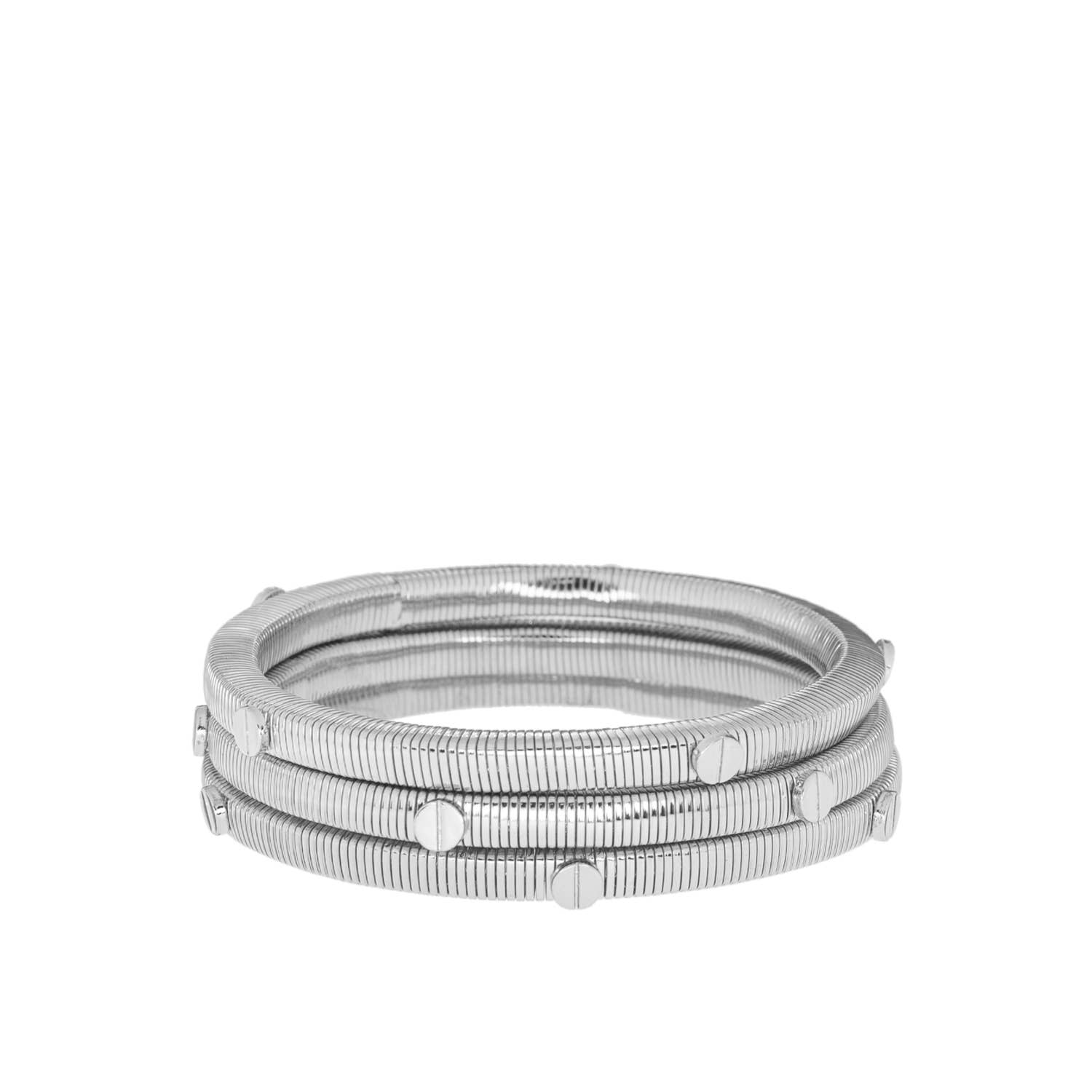 Marlyn Schiff - Wholesale Jewelry Set - nailhead cobra stretch bracelet set0