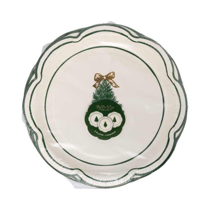 My Mind’s Eye - Wholesale Disposable Plate - CHL1240 - Christmas Lane Plate Set6