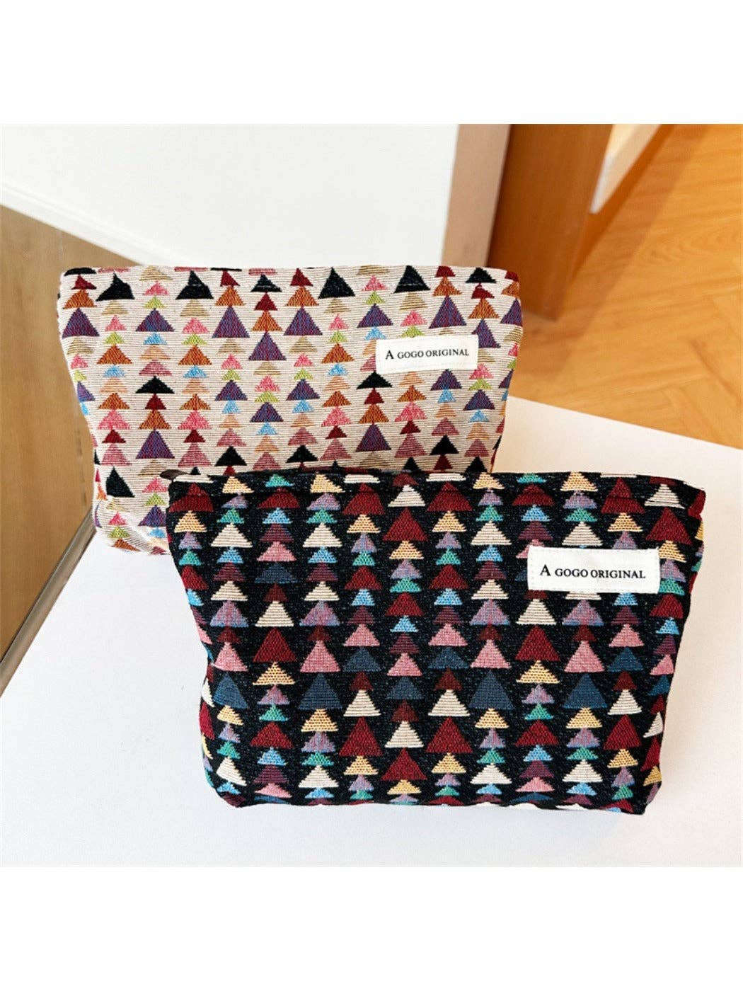 Funkyrel® Atzbranding Limited - Wholesale Pouch - Women's - Cosbai - Fun Pine-Print Zipper Pouch - Playful & Chic7