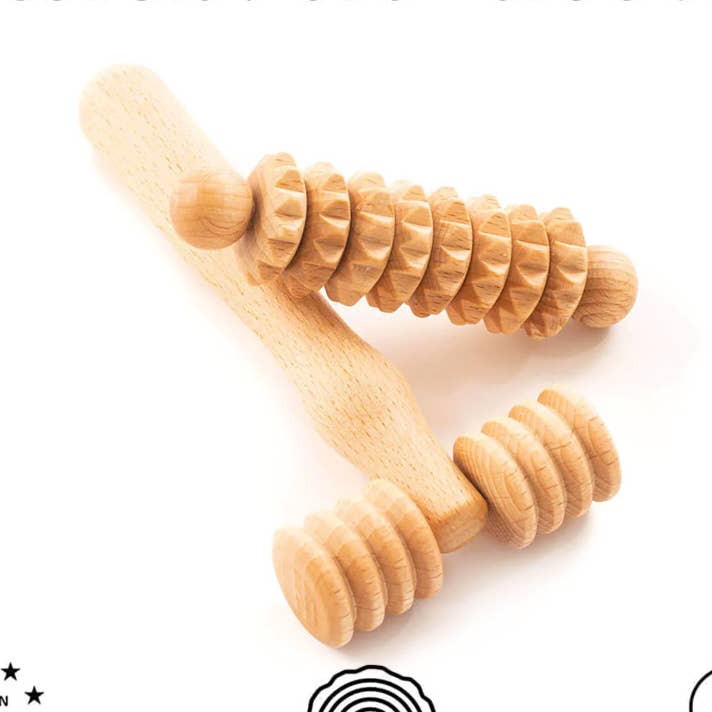 Wooden Body Massage Set Derma Roller Tool Face Neck Arm Hand for wholesale by Tuuli GmbH