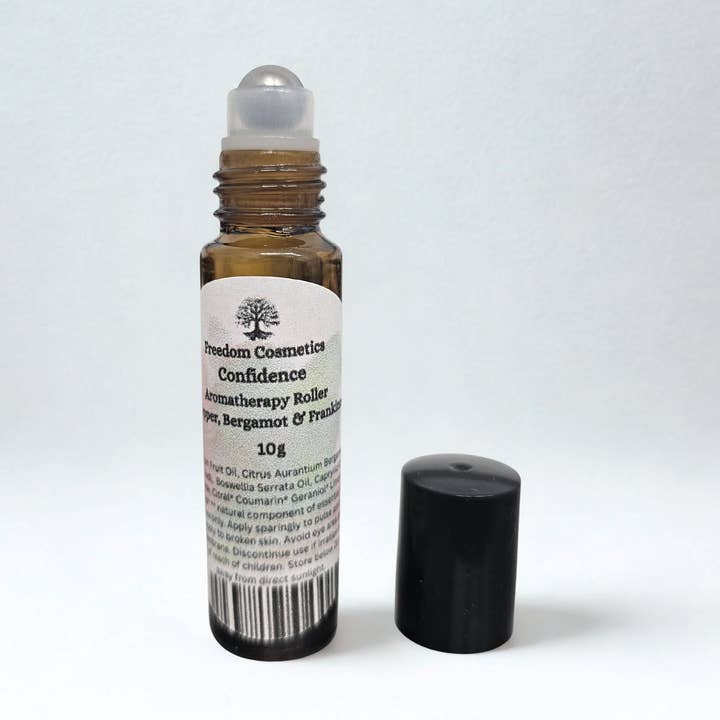 Confidence Aromatherapy Roller Black Pepper, Bergamot & Frankincense for wholesale by Freedom Cosmetics