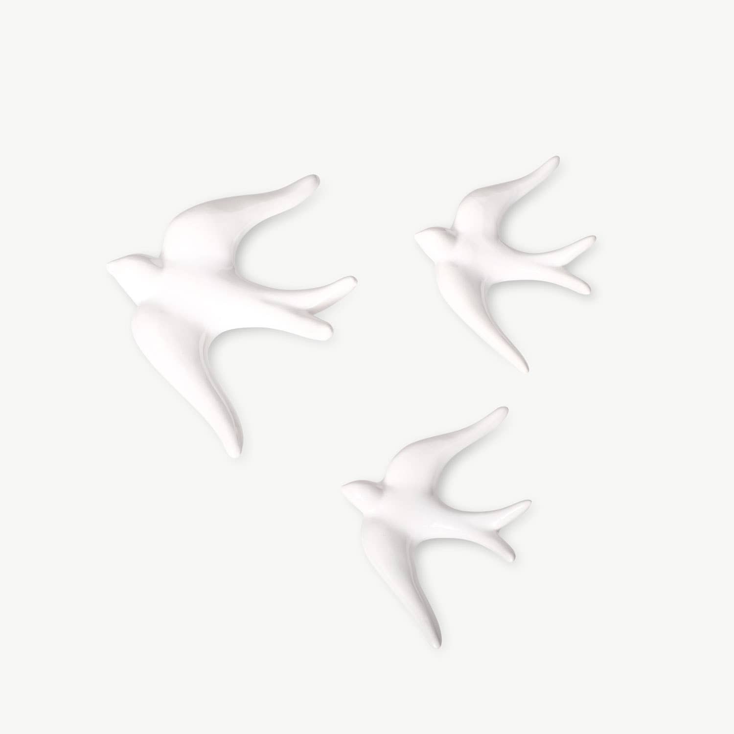 Casa Atlântica - Venta al por mayor Adornos de pared - Golondrinas de cerámica lisas en varios colores4