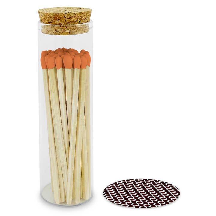 Thankful Greetings – wholesale Matches – Custom Branded - 4" Matches in Chic Jar12