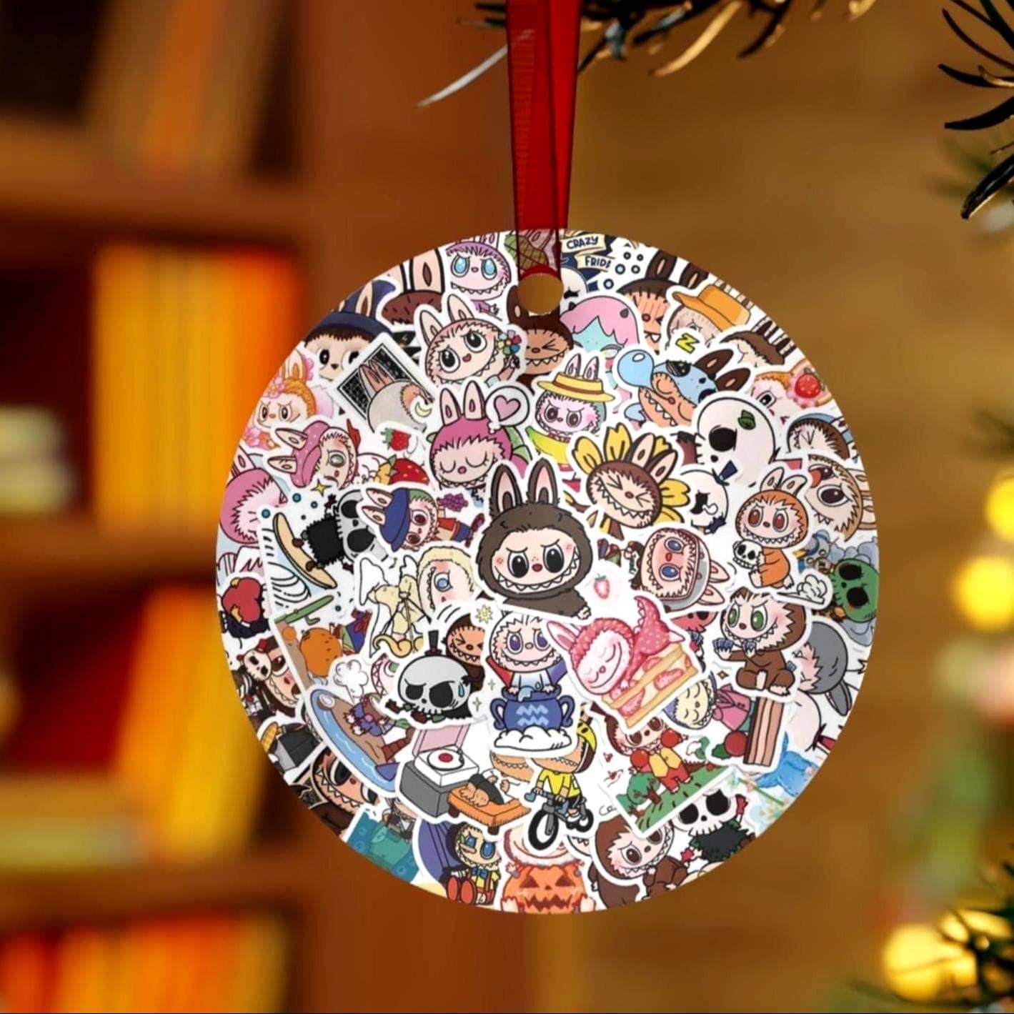 Embrova - Wholesale Ornament - Labubu Xmas Tree Ornament, Doll Monster Labubu Xmas Decor