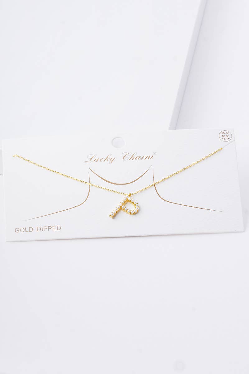 OHBOOBA DESIGN - Vente Colliers à pendentif - Collier initial en perles plaquées or28