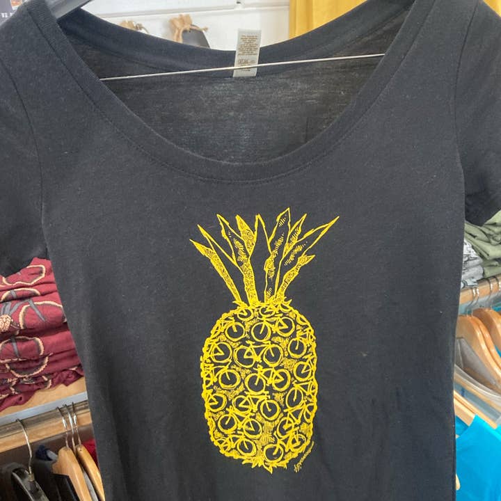 Cyclelogical - Wholesale Screen Printed T-Shirt - Women's - Pineapple Women's Tee