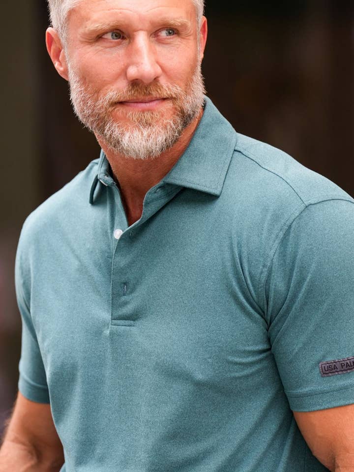 USA Palm - Wholesale Polo - Men's - Heathered Polo62