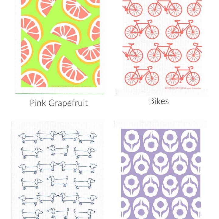 Bespoke Provisions - Wholesale Dishcloth - Swedish Dishcloth Basket Set Display : 50 Swedish Dishcloths3