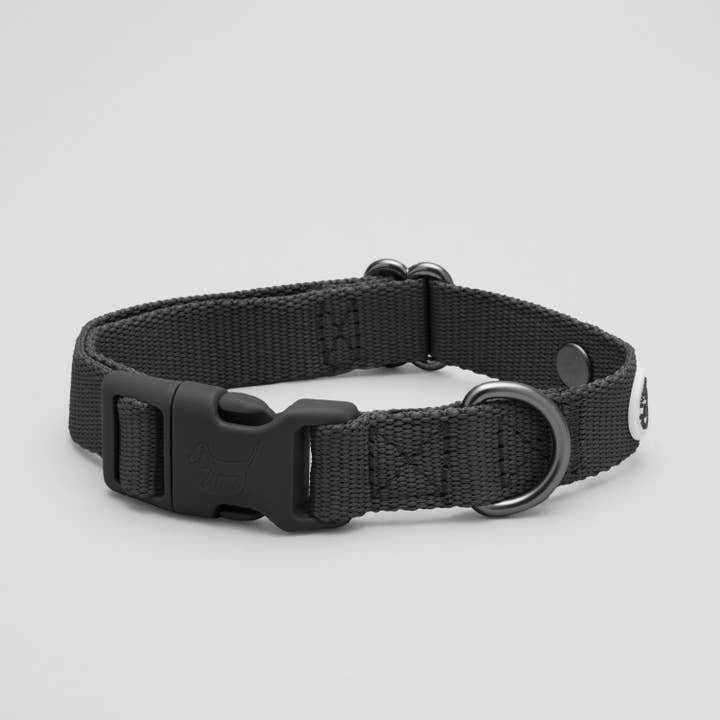 Pitch Black Dog Collar for wholesale by Barkalot