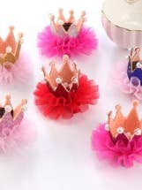 Princess Crown Tutu Hairbows For Toddlers , Birthdays for wholesale by MySquareFeetHome Kids