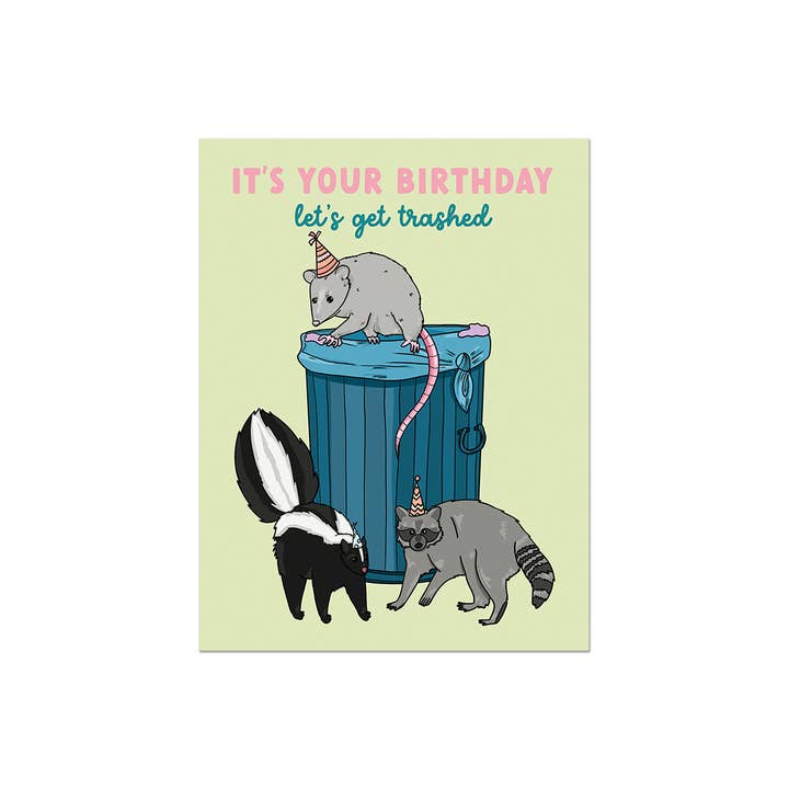 Party Mountain Paper co. - Wholesale Birthday Card - Trashed Birthday | Birthday Card2