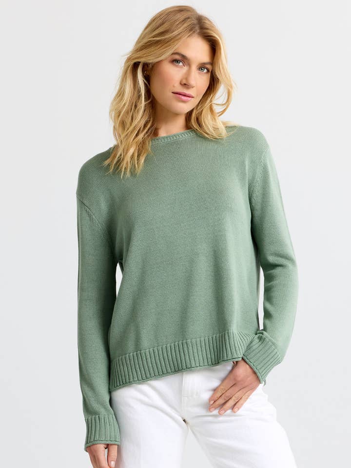 Everyday Cotton Crew for wholesale by Pura Cashmere