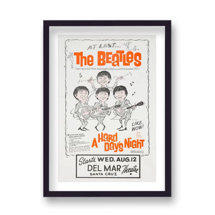 Affiche promotionnelle du cinéma The Beatles A Hard Days Night Us pour la vente par Gallery Print and Art