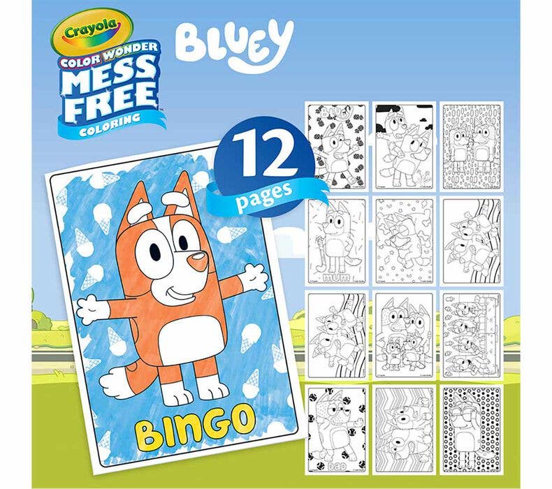 Really Big Coloring Books | ColoringBook.com – Livro para colorir - Crianças e bebés por atacado – Conjunto Mini Caixa Color Wonder da Crayola Bluey com Marcadores6
