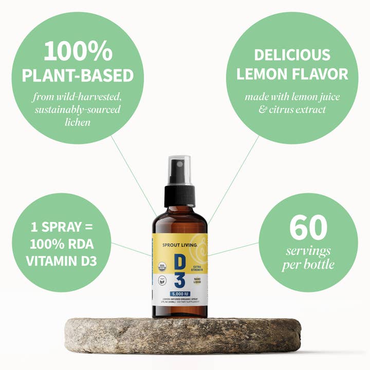 Sprout Living - Wholesale Oral Supplement/Vitamin - Vitamin D3, 2oz
