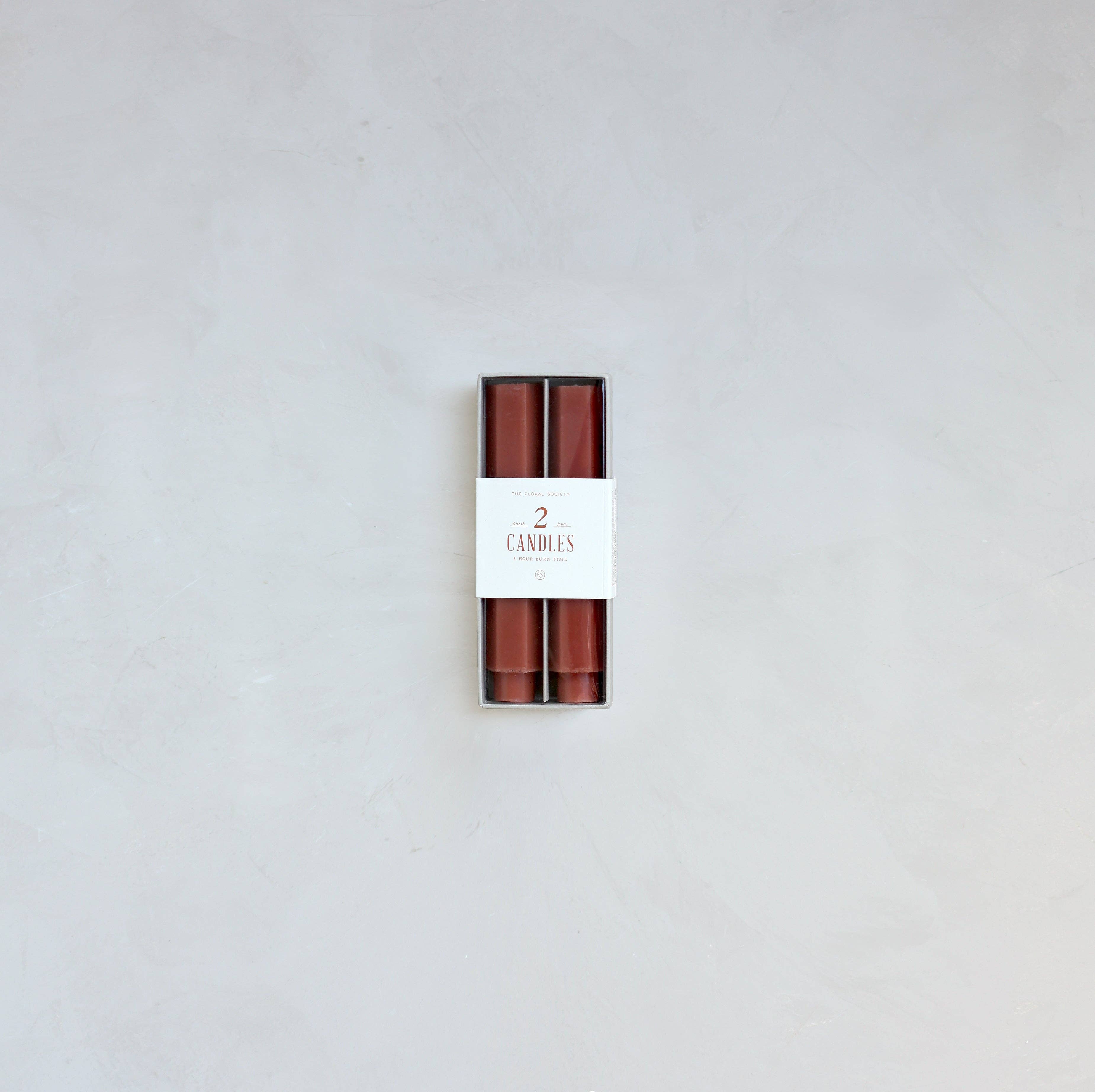 The Floral Society - Vente Bougies/bougeoirs coniques - Bougies effilées fantaisie de 6 pouces3