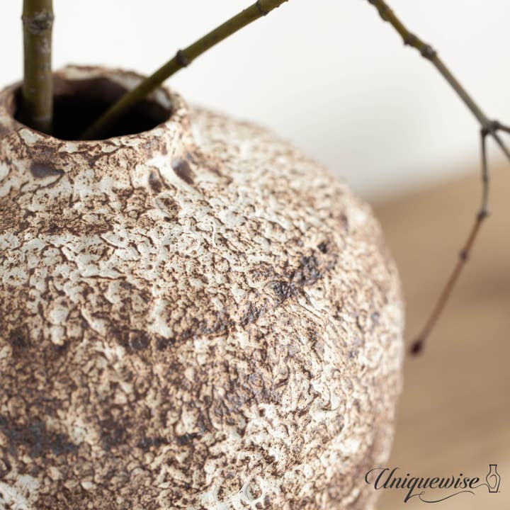 Quickway Imports - Wholesale Vase - Uniquewise Textured Vintage Inspired Ceramic Vase6