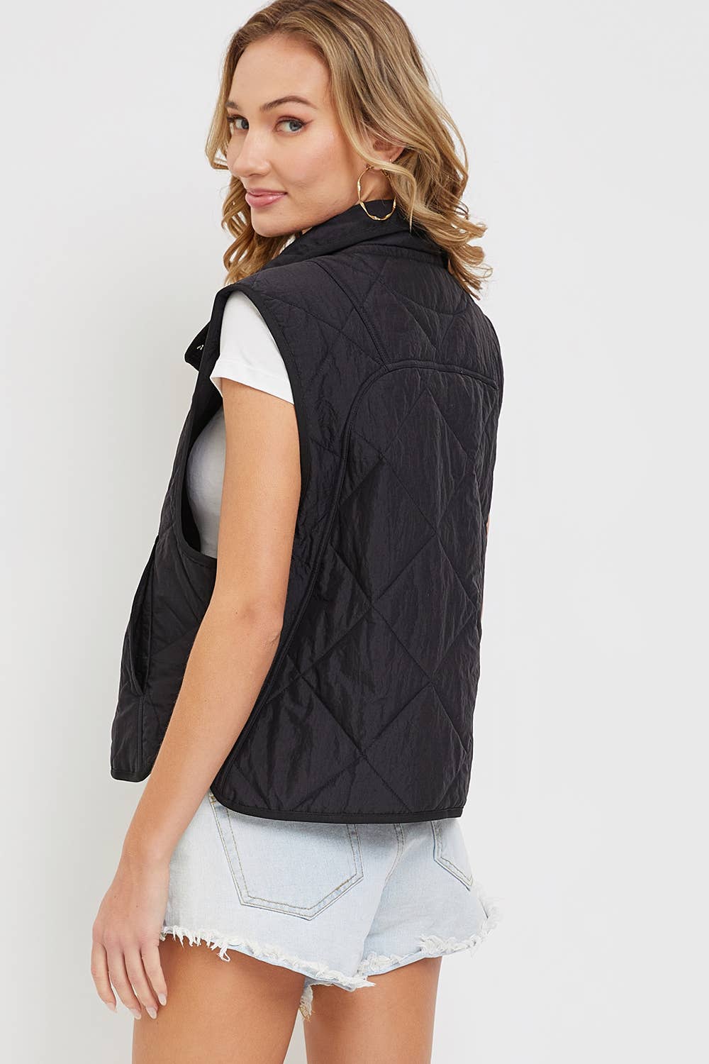 Sweet Lovely by Jen - Wholesale Outerwear Vest - Women's - QUILTED  LIGHTWEIGHT PUFFER VEST22