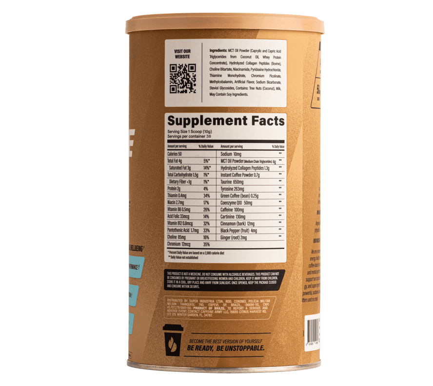 Caffeine Army LLC - Vente Cafés/expressos instantanés - Café Smart Energy, format économique (38 portions)2