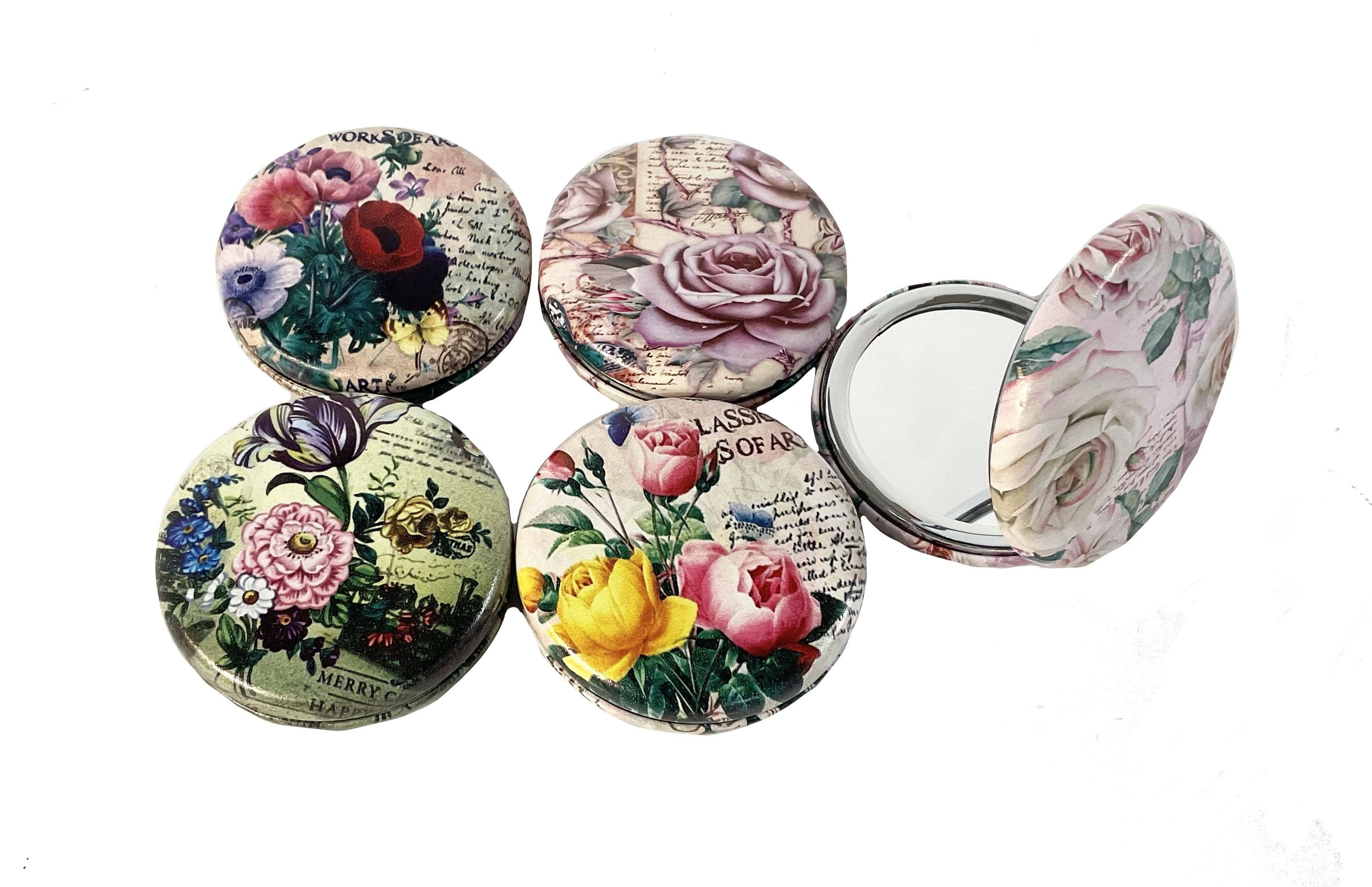 Astoria Gift Corporation - Wholesale Compact Mirror - Floral Compact Mirror #89-715170