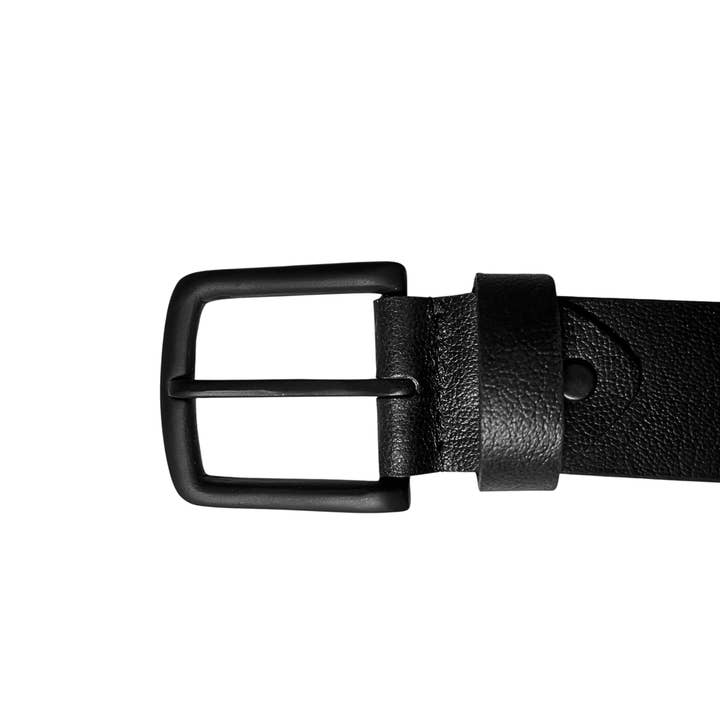 Greenwood Leather - Wholesale Belt - Unisex - Leather Black Belt with Black Buckle2